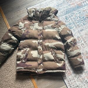Like new Athletic Works Kids Camo Puffer Jacket